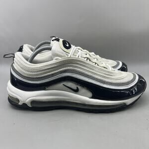Nike Air Max 97 Running Shoes Men Size 11 White Black Comfort Low Top Sneakers